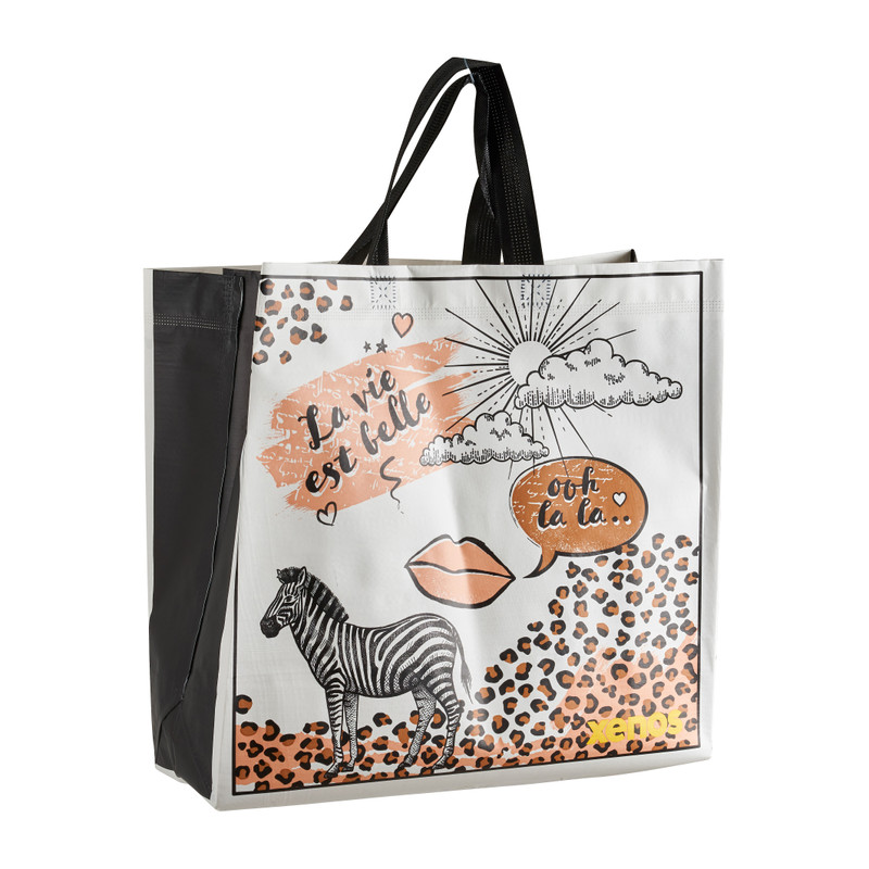 Shopper zebra - 40x40x15 cm