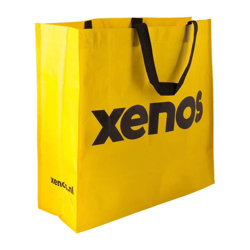 Kinematica Inademen Groene achtergrond Shopper xenos 2 kleuren (geel/zwart) | Xenos