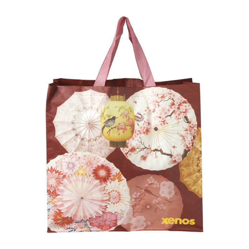 Shopper Azië - multikleur - 45x46x17 cm