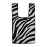 Tas zebraprint - zwart/wit - 34x20 cm