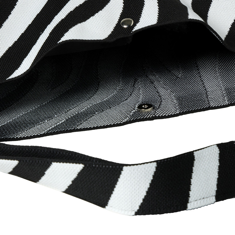 Shopper zebra - zwart/wit  - 45x35 cm