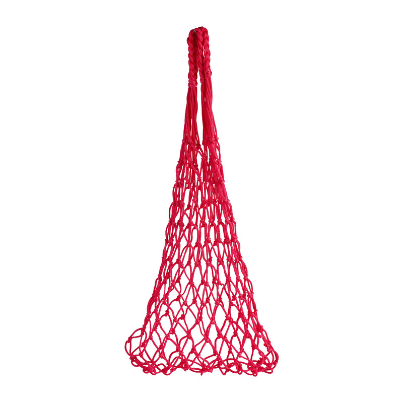 Tasje geknoopt roze - 50x30 cm