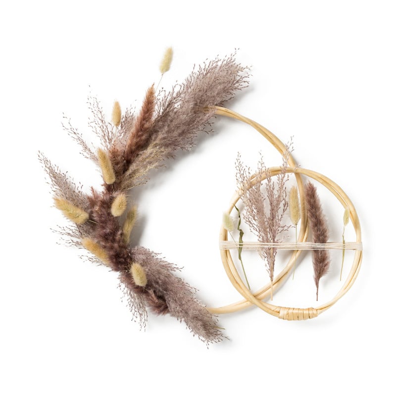 Decoratie ringen - wilg - set van 2