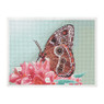 Diamond painting - gekleurde vlinder - 40x30 cm