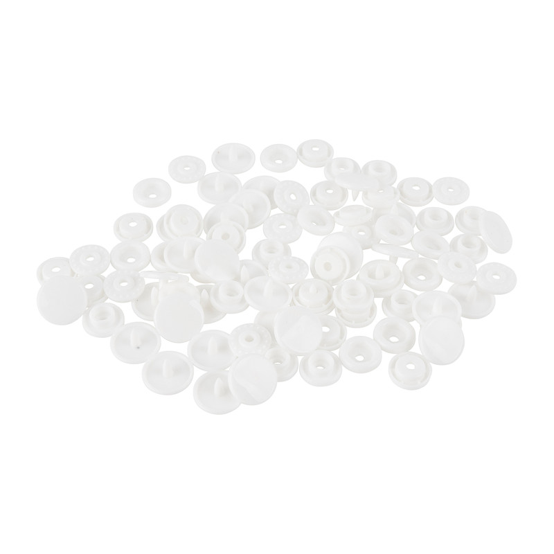 Drukknoopjes - wit - 20 stuks