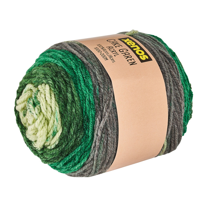 Garen cake - groentinten/grijs - 100 gram