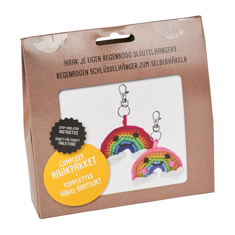 Haakpakket - regenboogjes - set van 2