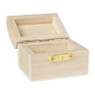 Schatkistje - hout - 6x4.5x4.5 cm