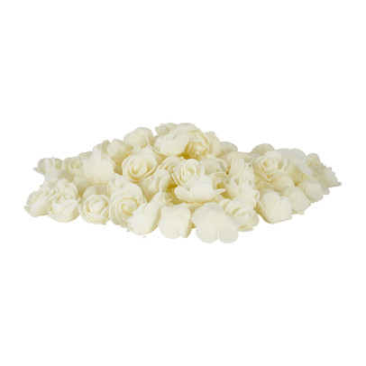 Foam roosjes wit - set van 100