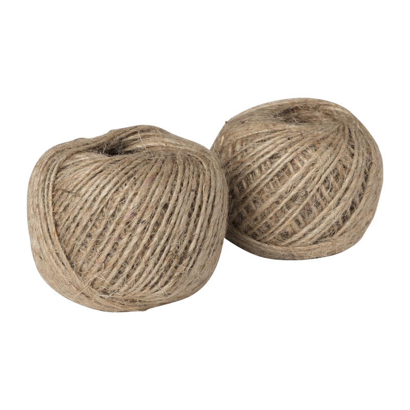 Jute touw - 50 meter - set van 2