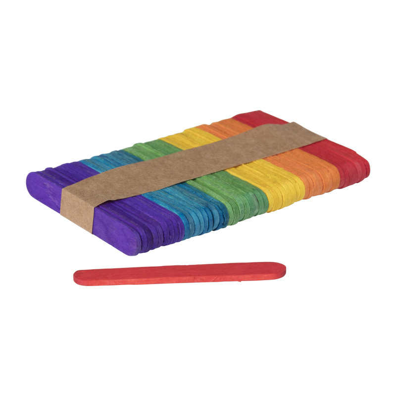 Houten stokjes - diverse varianten - 50 stuks 
