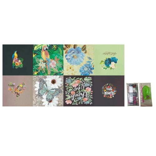 Diamond paint - kaarten - set van 4