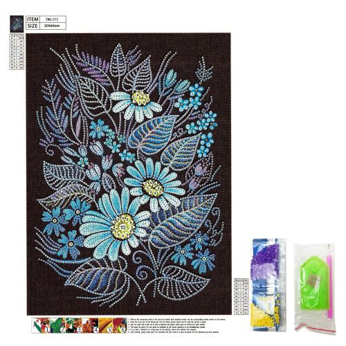 Diamond paint - glow in the dark - 40x30 cm