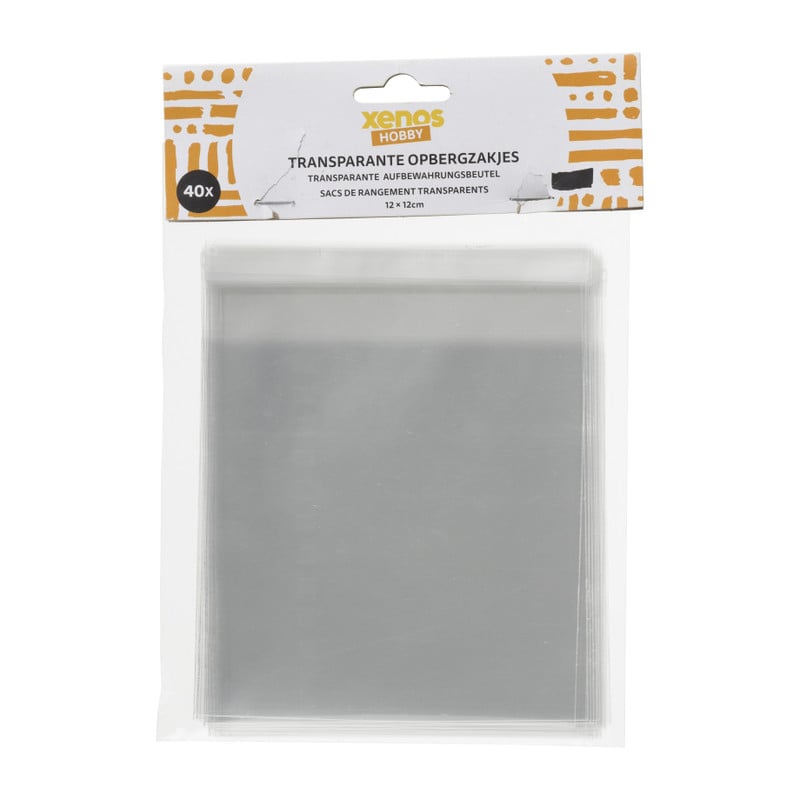 Uitdeelzakjes - set van 40 - 12x12 cm