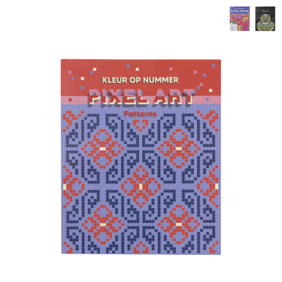 Pixel art kleuren op nummer - papier  