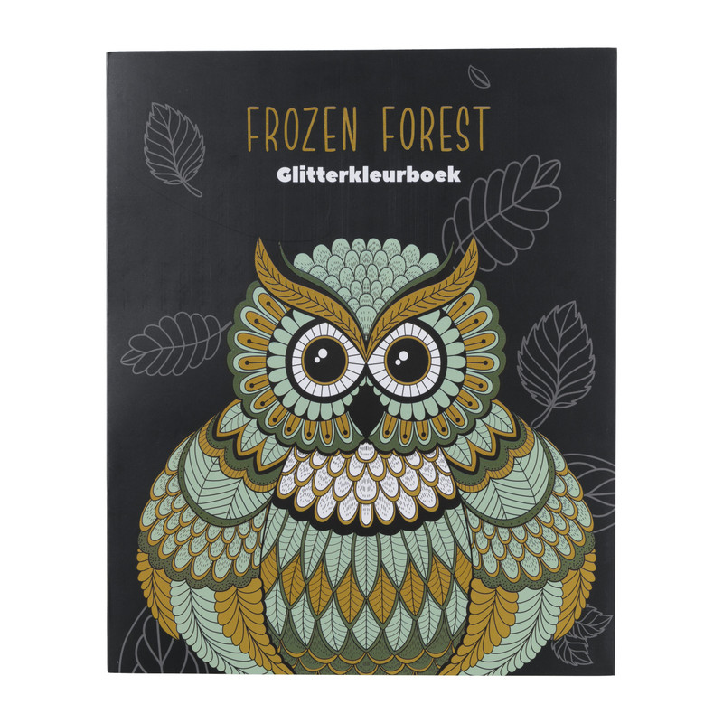 Glitterkleurboek Frozen Forest