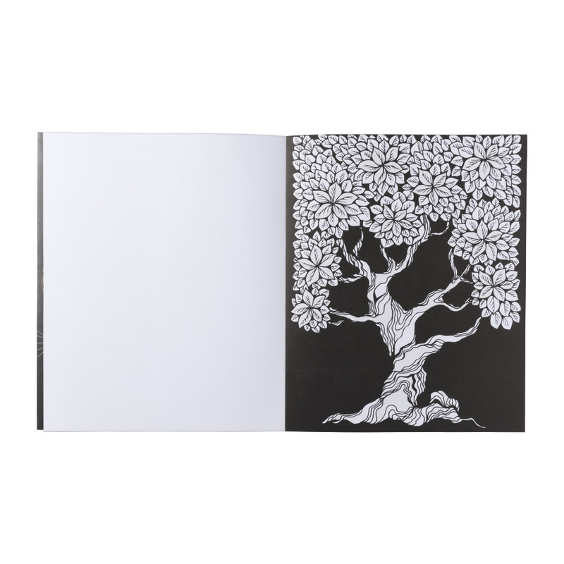 Glitter kleurboek uil - papier