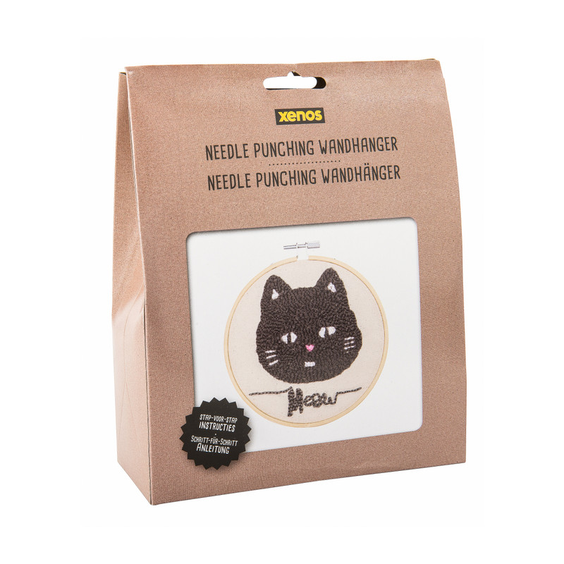 Needlepunching set wandhanger - kat
