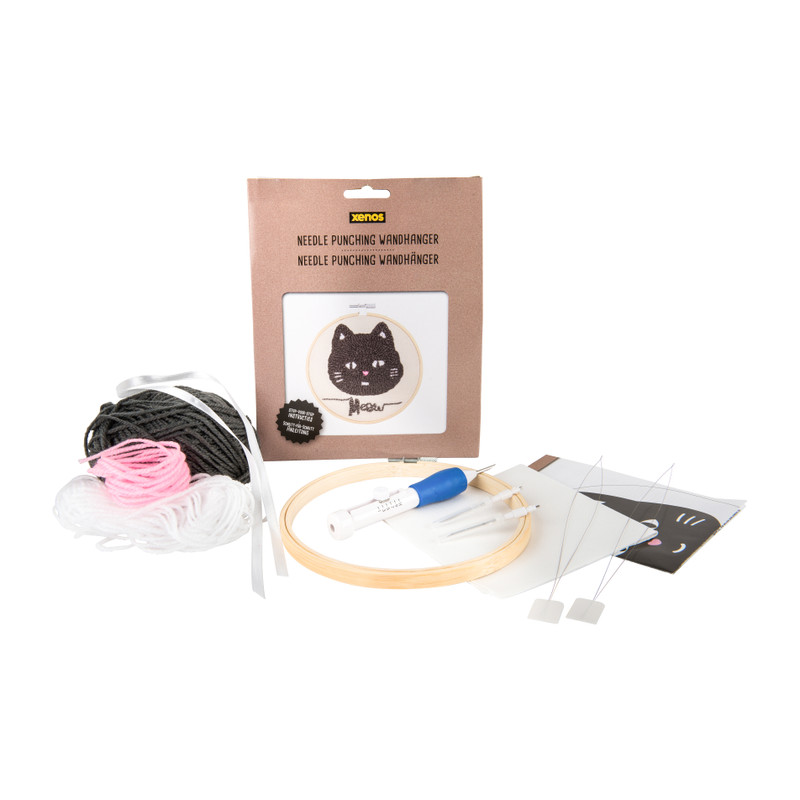 Needlepunching set wandhanger - kat