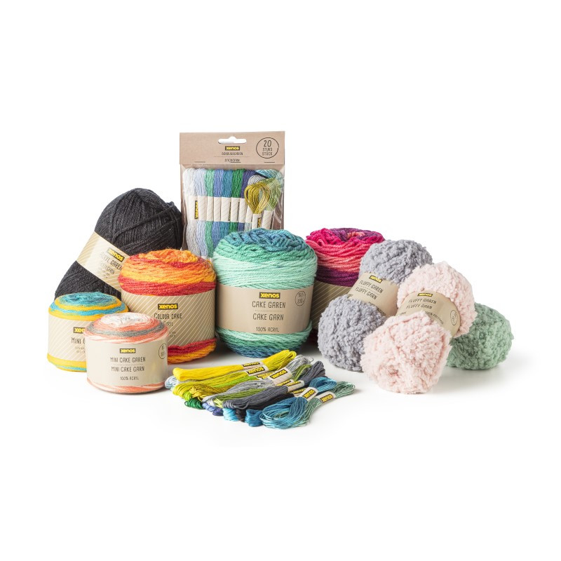 Garen cake - 100 gram - blauw mix