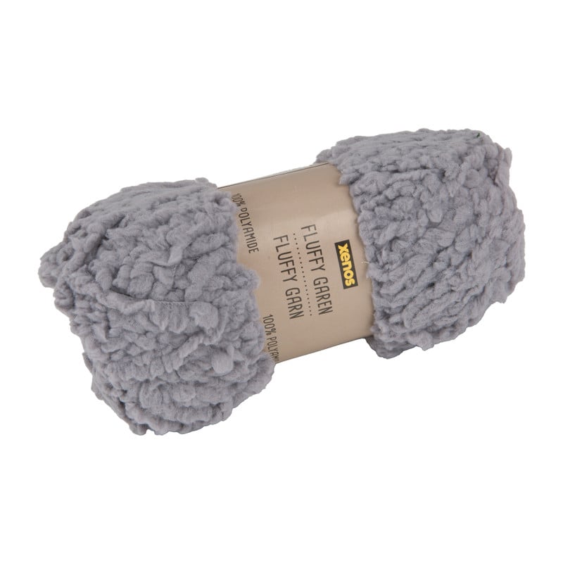 Garen fluffy - grijs - 50 gram