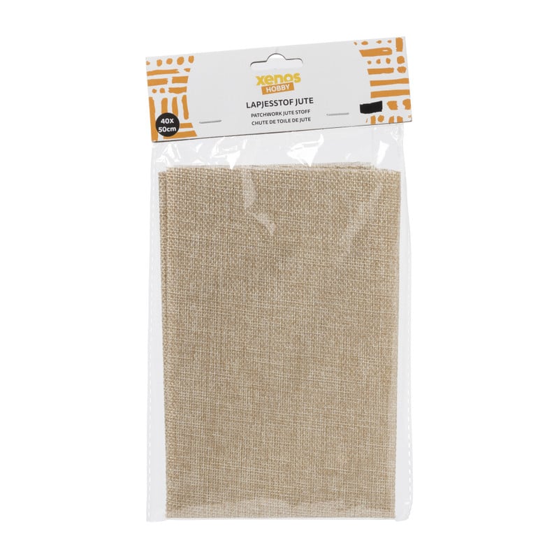 Lapjesstof polyester - bruin - 50x40 cm