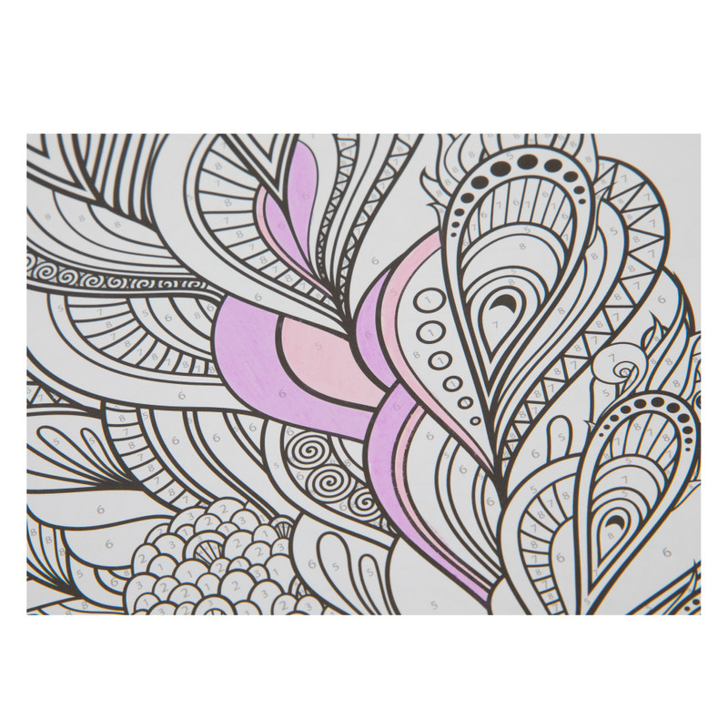 Kleuren op nummer - set van 5 - A4