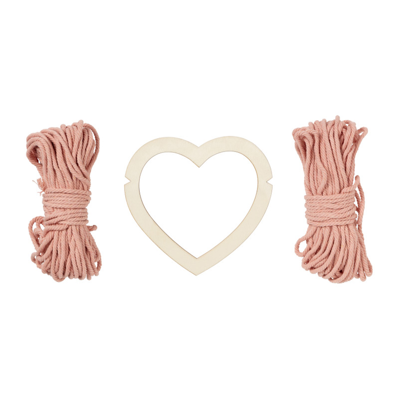 DIY onderzetters hart - set van 2