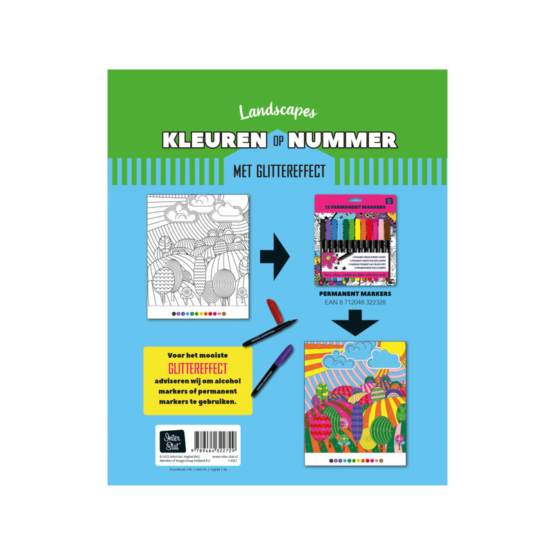 Mandala landscape - kleuren op nummer 