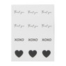 Cadeauzakjes met stickers - set van 6 - 21x12x7 cm