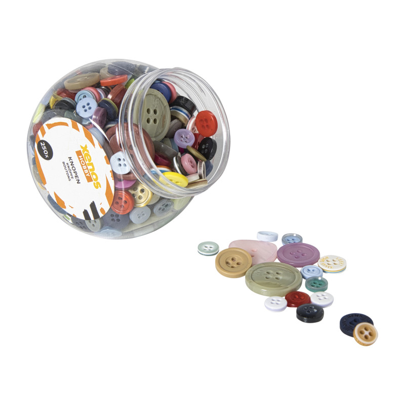 Knoopjes in pot - set van 250