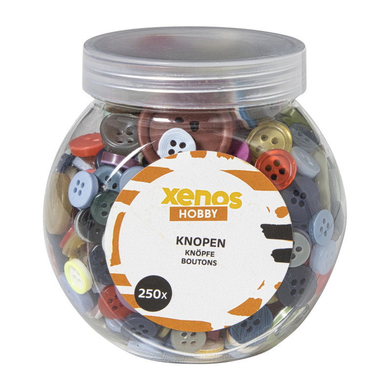 Knoopjes in pot - set van 250