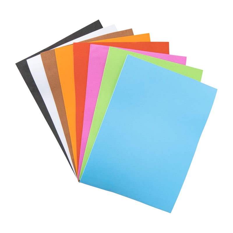 Foam vellen - multikleur - set van 8