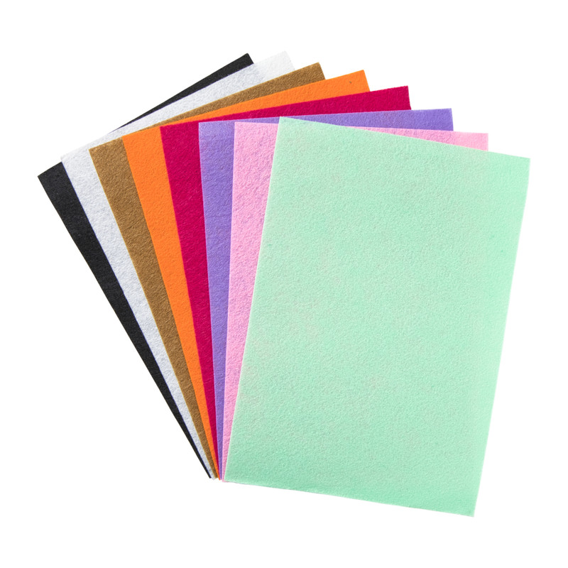 Vilt vellen - multikleur - set van 8