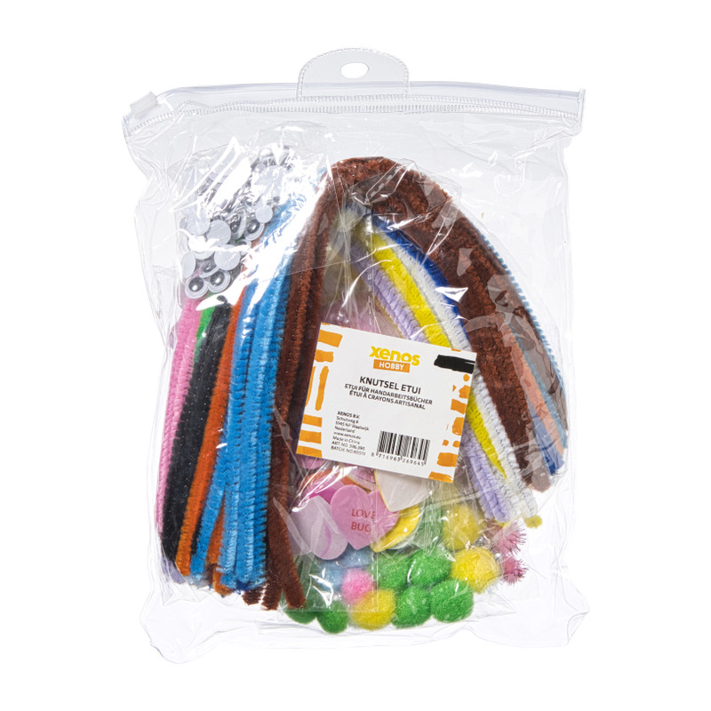 Knutsel etui - multikleur - 25x18x3 cm