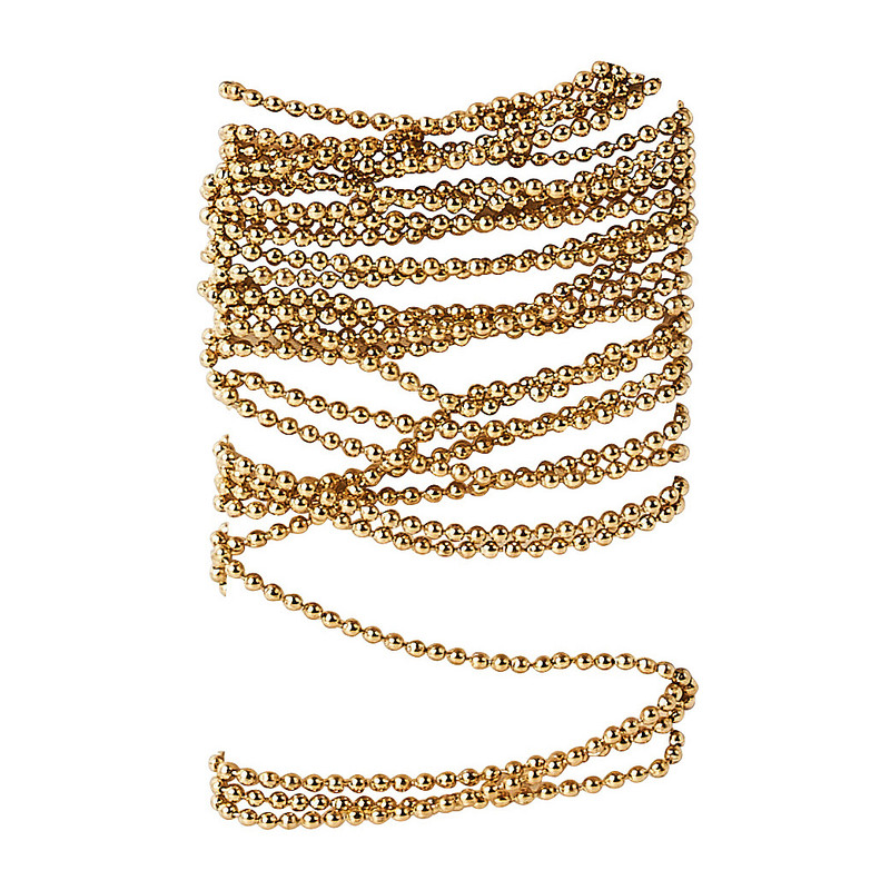 Balletjesketting - goud - 200 cm 