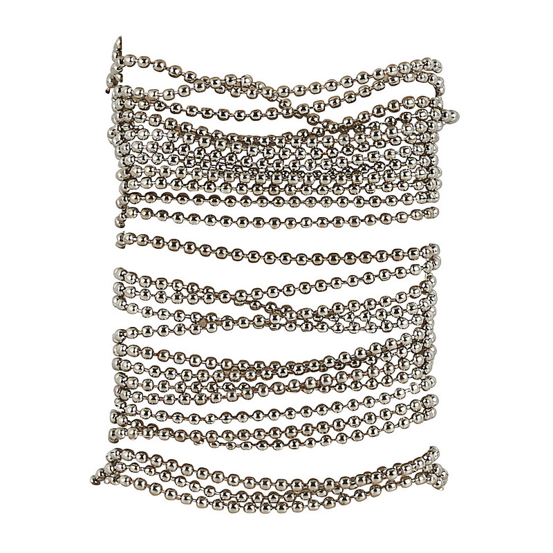 Balletjesketting - zilver - 200 cm 