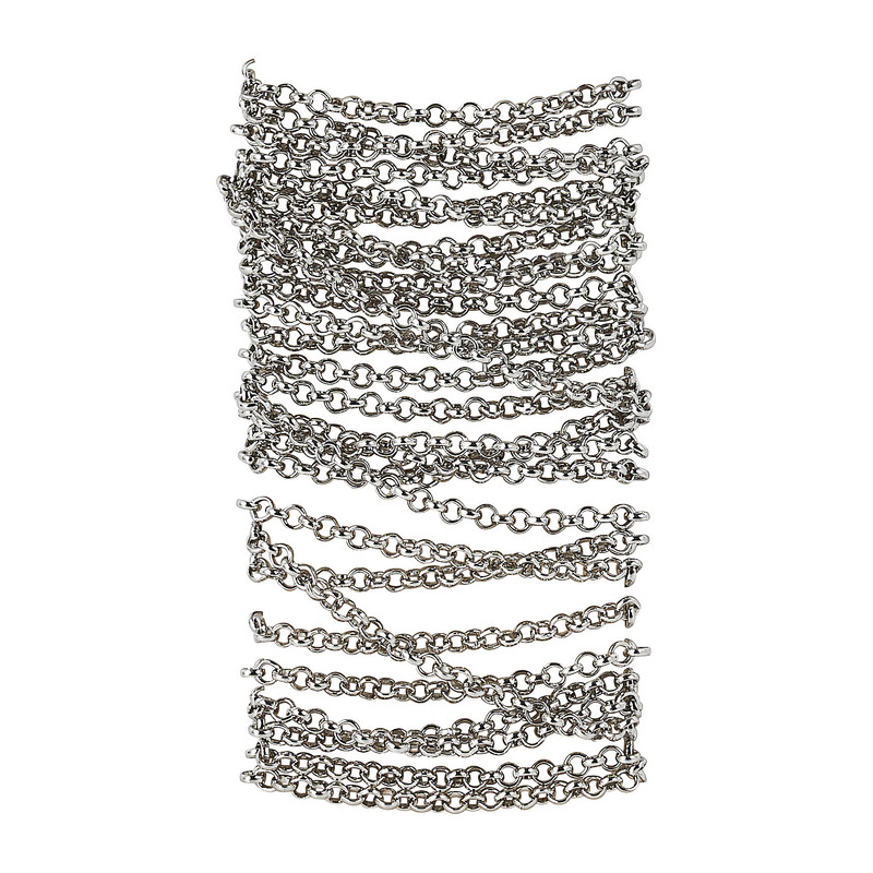 Schakkelketting - zilver - 200 cm 