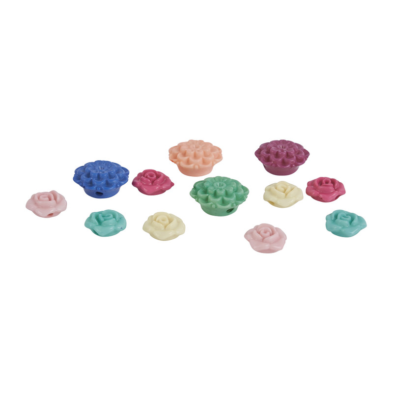 Bloemenkralen - diverse kleuren - set van 12