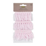 Ibiza lint met tassels - roze - 2 meter