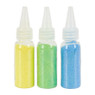 Glitters in flesje - geel/groen/blauw - set van 3
