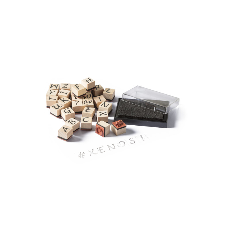 Stempelkussen - zwart