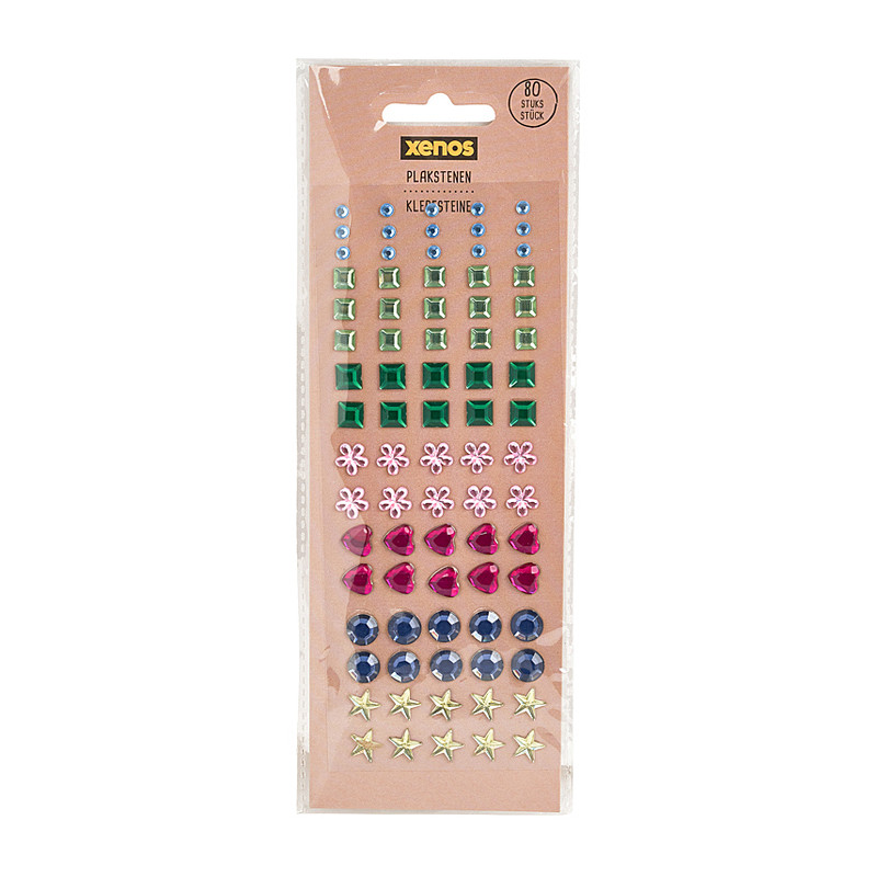 Plaksteentjes - multikleur - set van 80