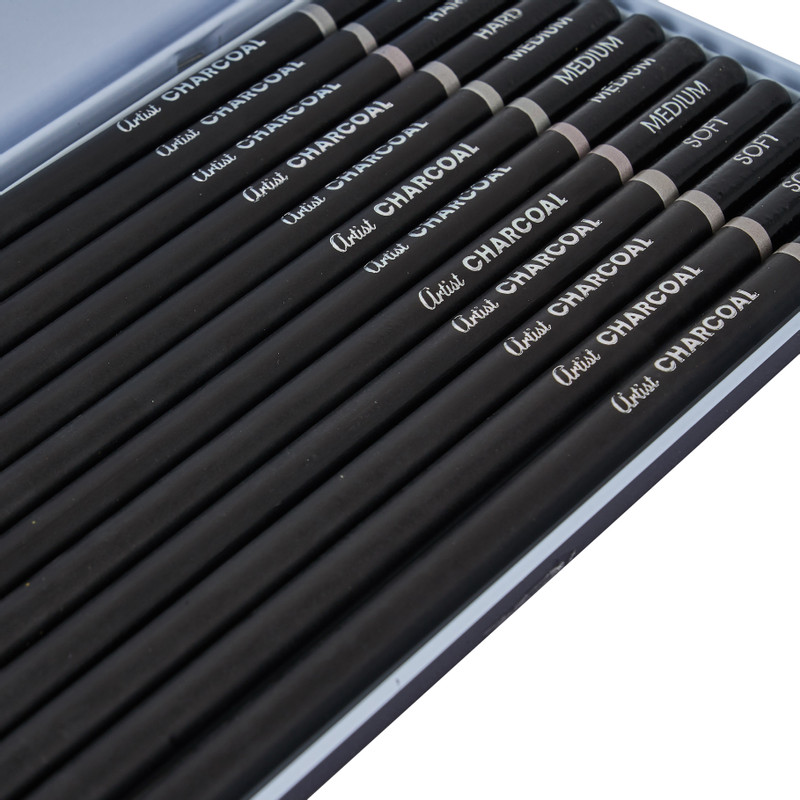 Houtskool potloden - set van 12