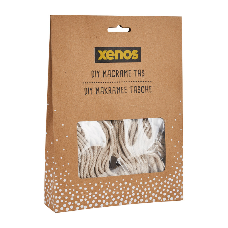 DIY pakket macrame - tasje wit 