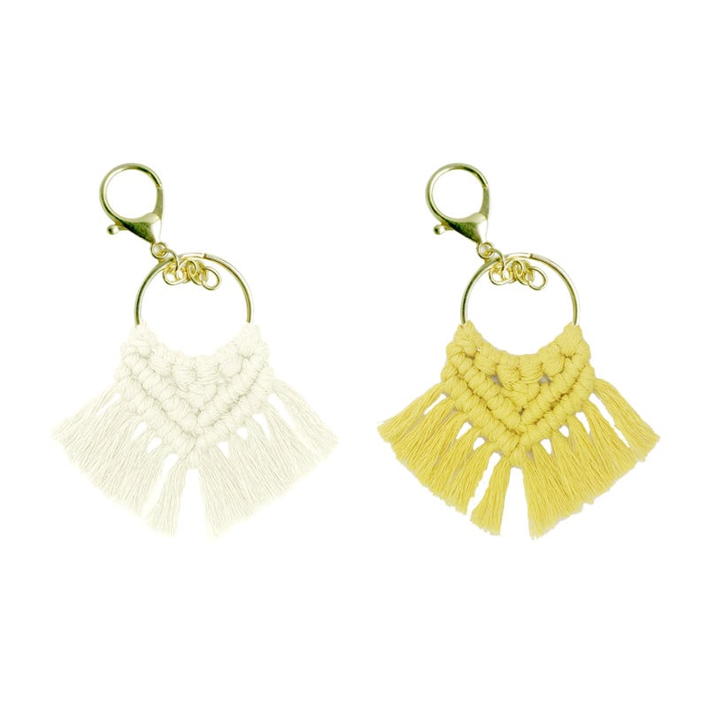 DIY pakket macrame  -  hanger wit/bruin 