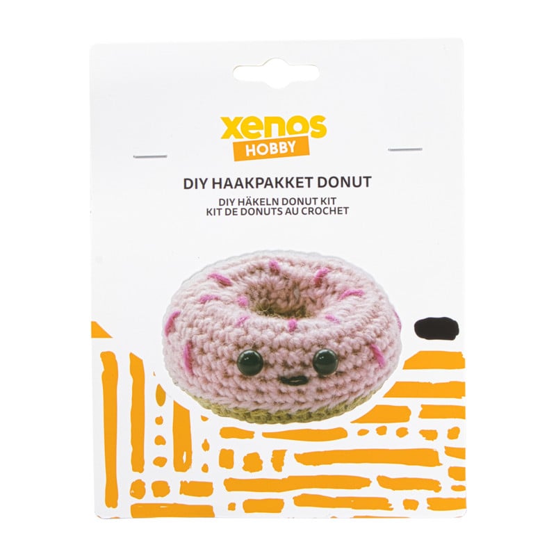 Haakpakket donut DIY - roze