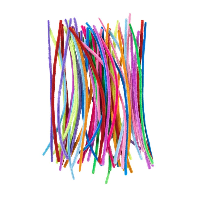 Chenille draad - multikleur - set van 50