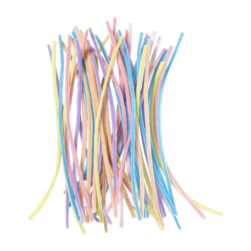 Chenill draad - pastelkleur - set van 50