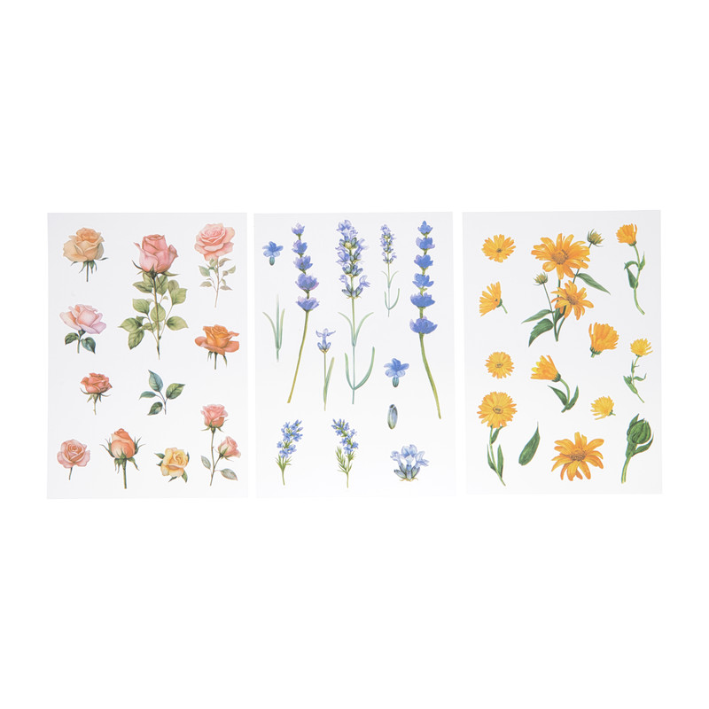 Bloemen stickers - set van 36 